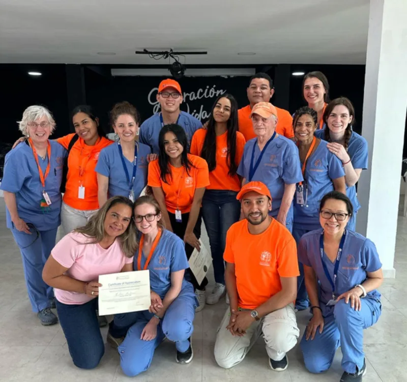 Group photo of Vigeo Care mission team- COLUMBIA MISSION TRIP – MARCH 2024