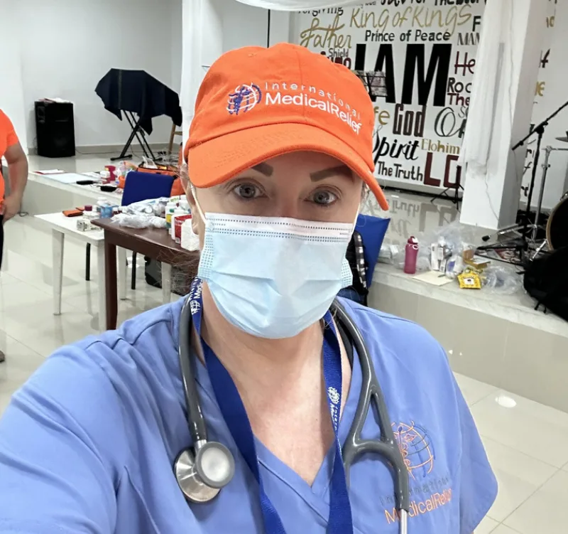 Jessica Christiansen at the Columbia Mission Trip 2024