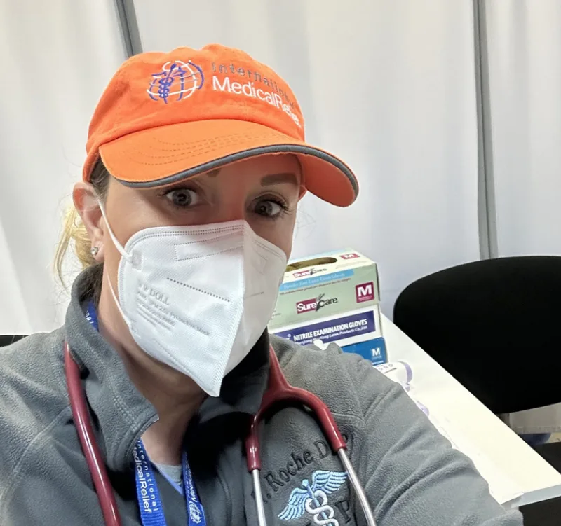 Jessica Christiansen at the POLAND MISSION TRIP – DECEMBER 2022