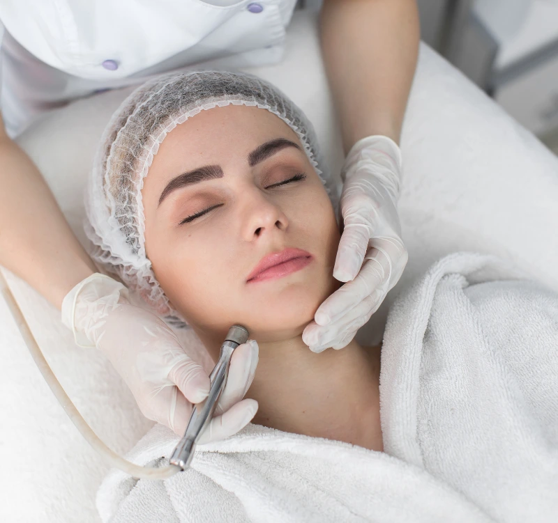 Woman having Facial Treatment