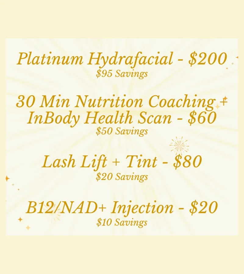 New Year Specials at Vigeo Care Center & Aesthetics- Packages