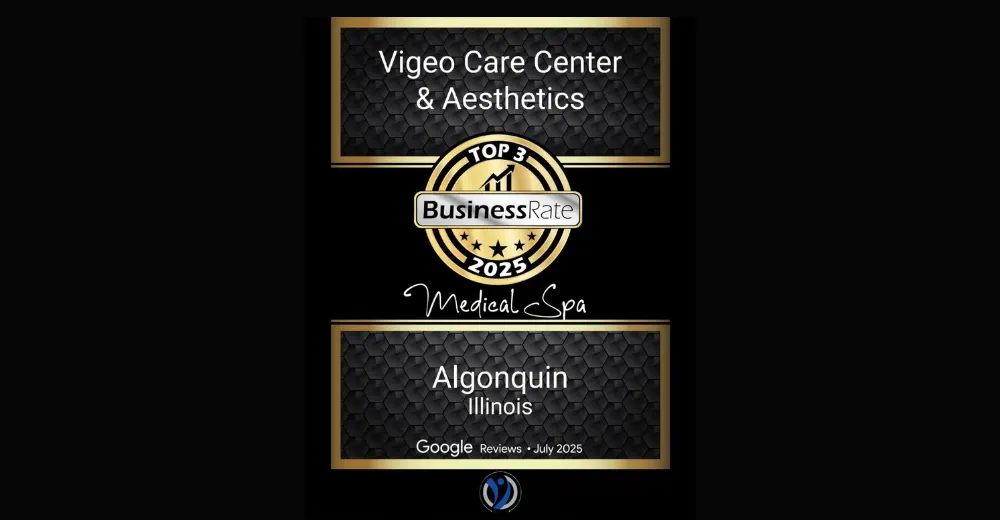 Top 3 Business Rate Award - Vigeo Care Center & Aesthetics