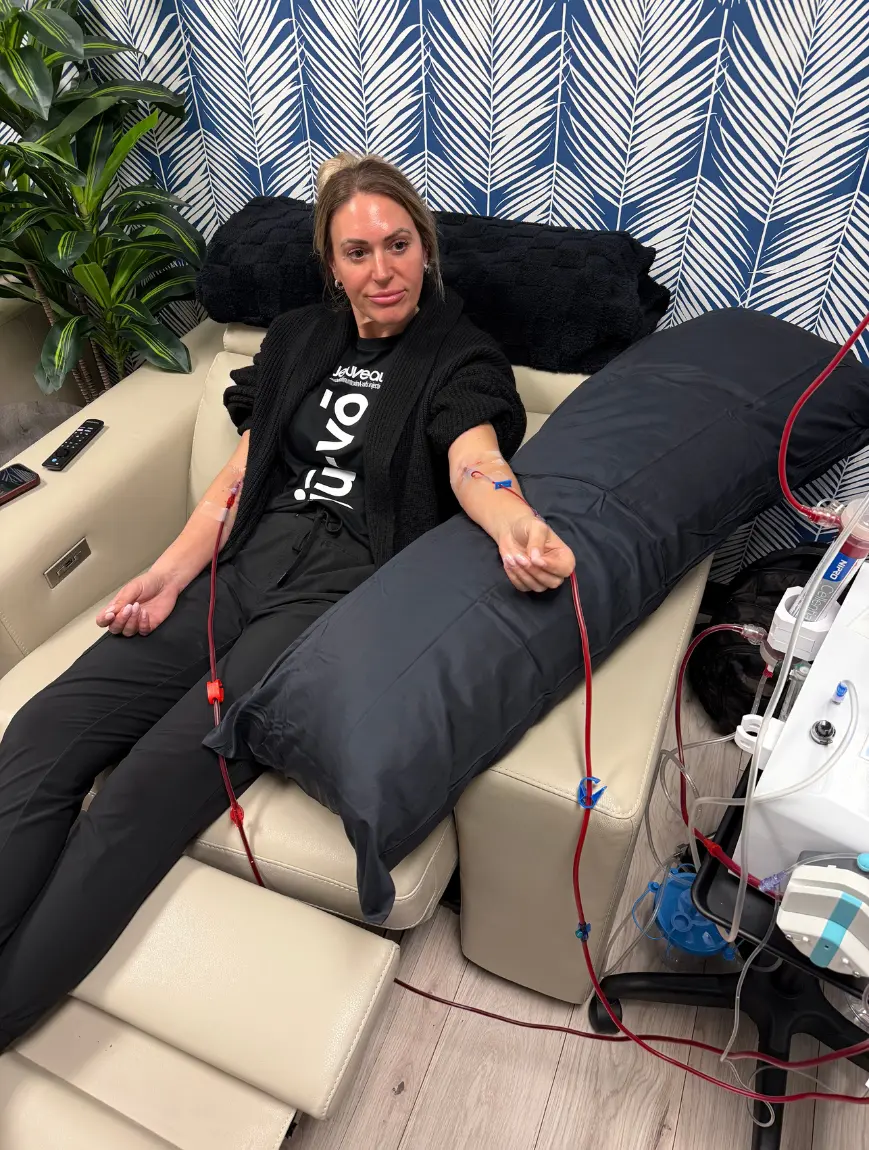Client having eboo therapy