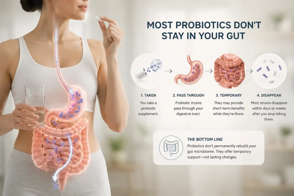 Most Probiotics Don’t Stay in Your Gut